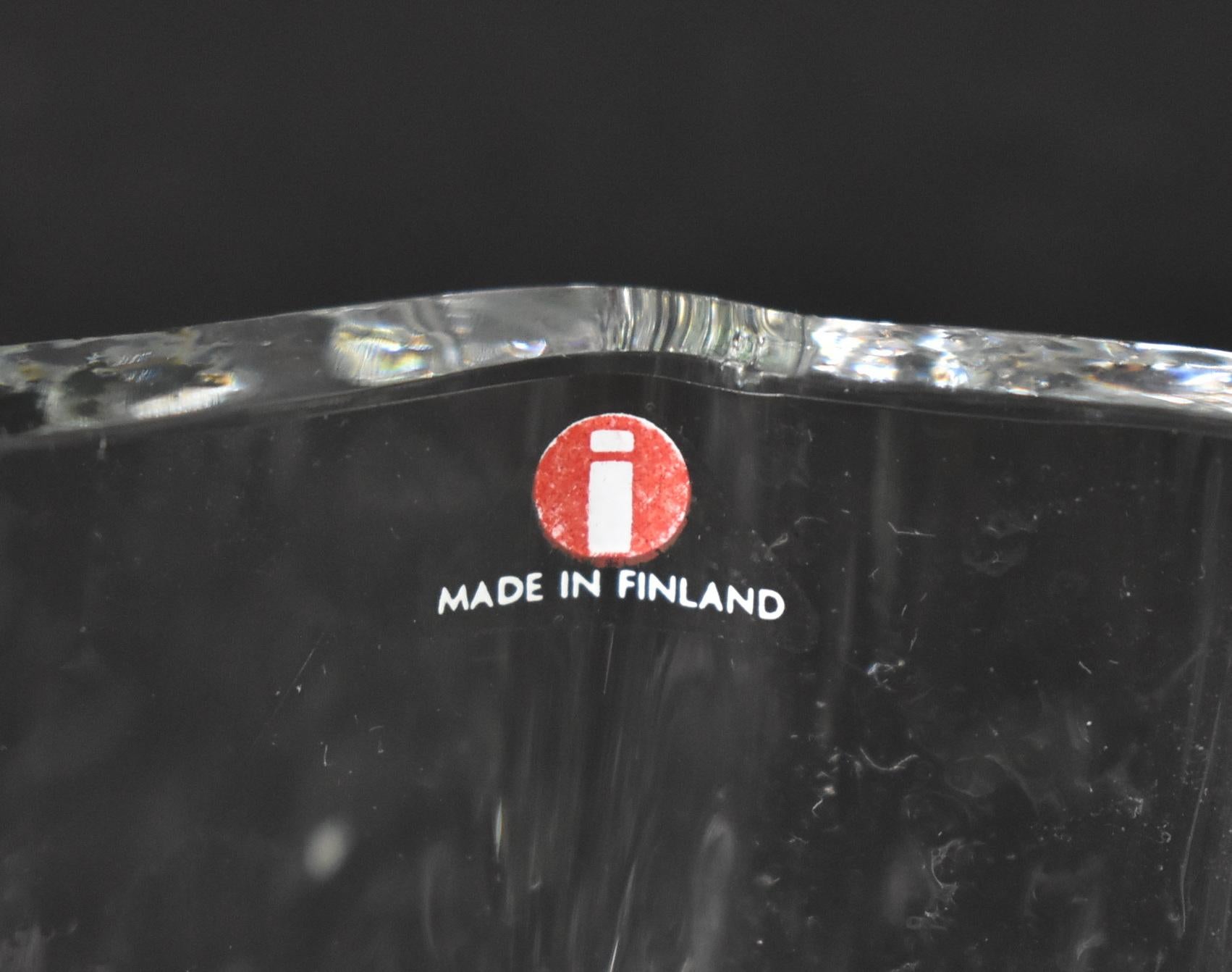 Bol en verre d'art sur pied Tapio Wirkkala pour Iittala en vente 3
