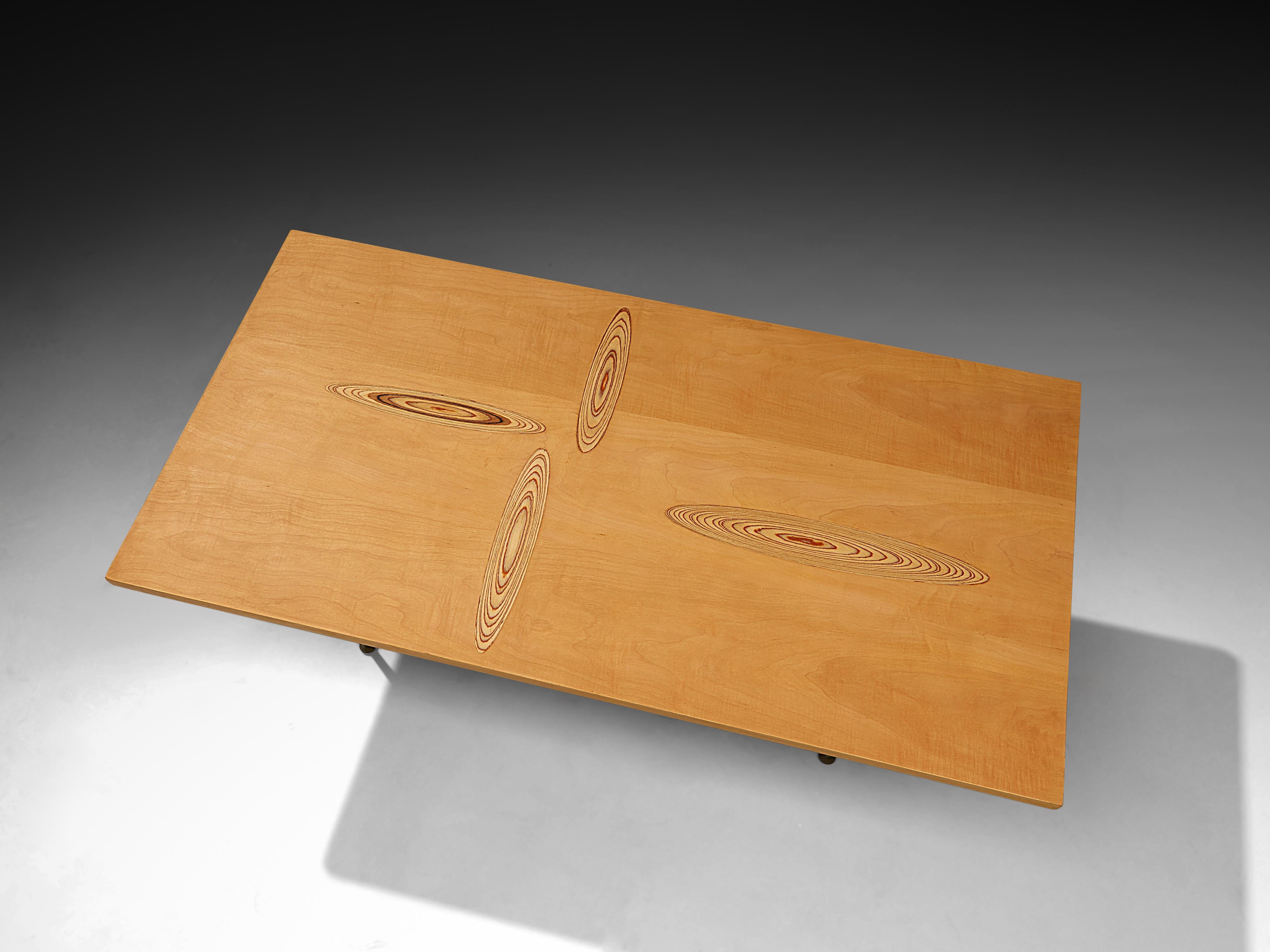 Tapio Wirkkala para Asko Cocktail Table en Abedul en Bueno estado para la venta en Waalwijk, NL
