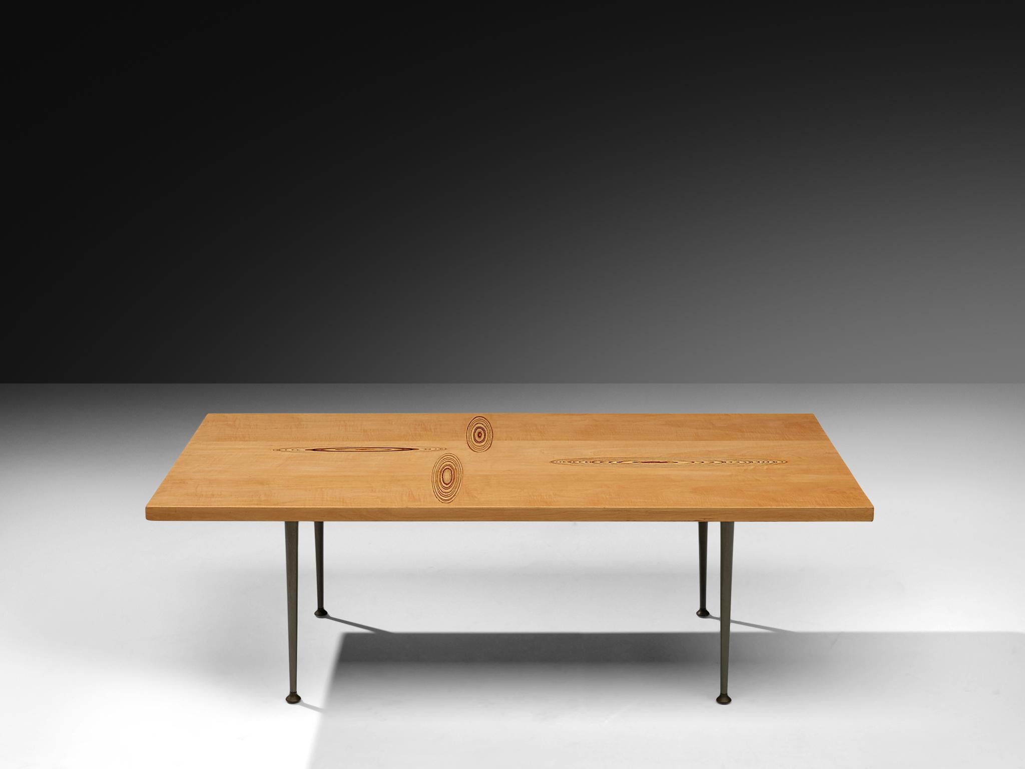 Table à cocktail Tapio Wirkkala pour Asko en bouleau Bon état - En vente à Waalwijk, NL