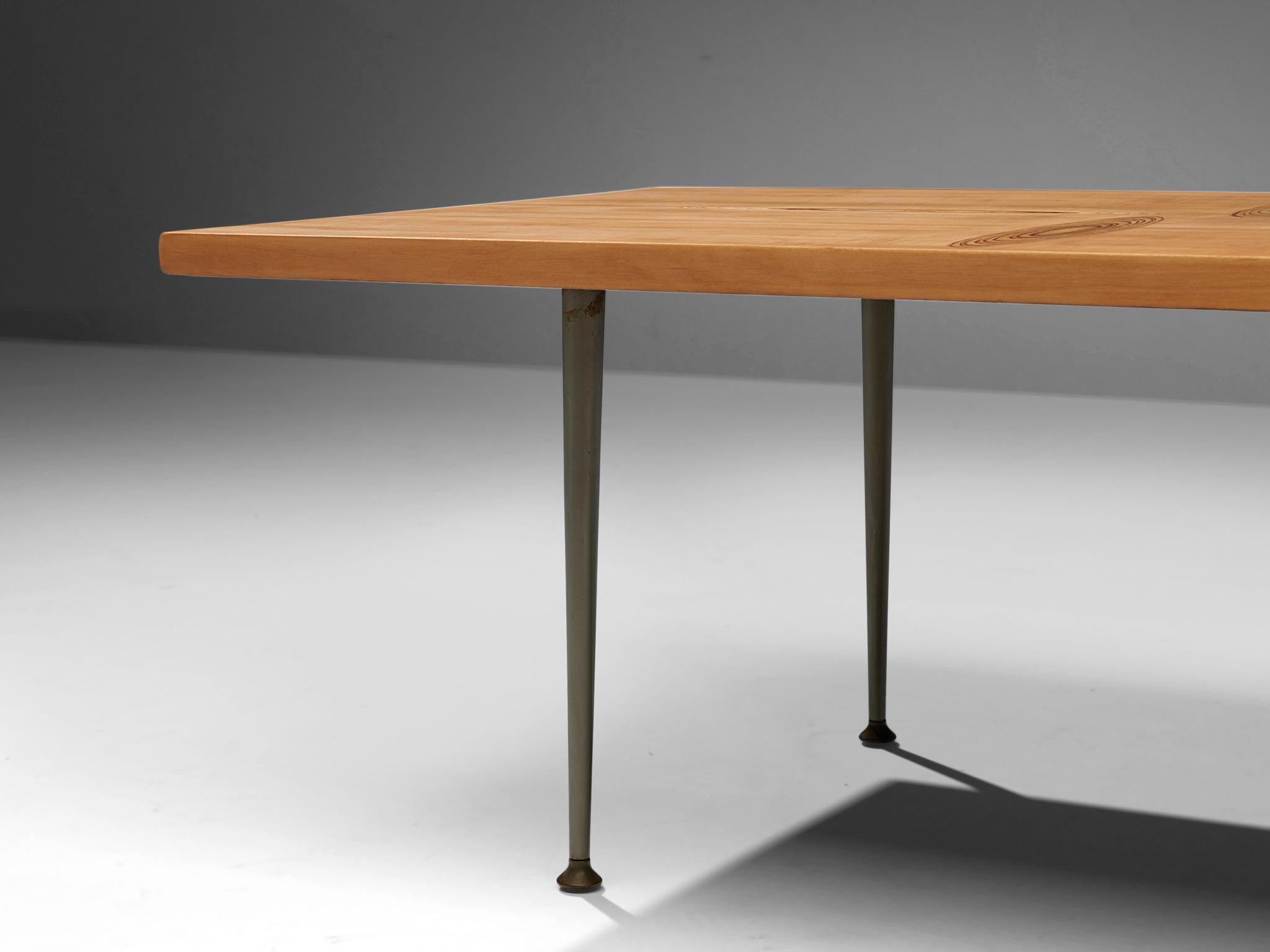 Mid-20th Century Tapio Wirkkala for Asko Cocktail Table in Birch For Sale