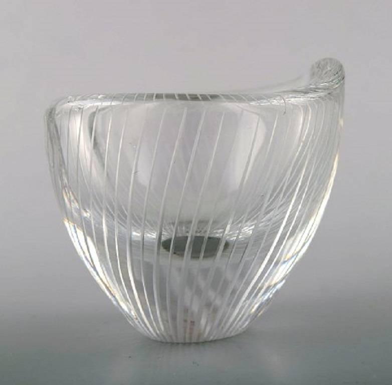 Scandinavian Modern Tapio Wirkkala for Iittala, Finland, 1960s Clear Glass Vase For Sale