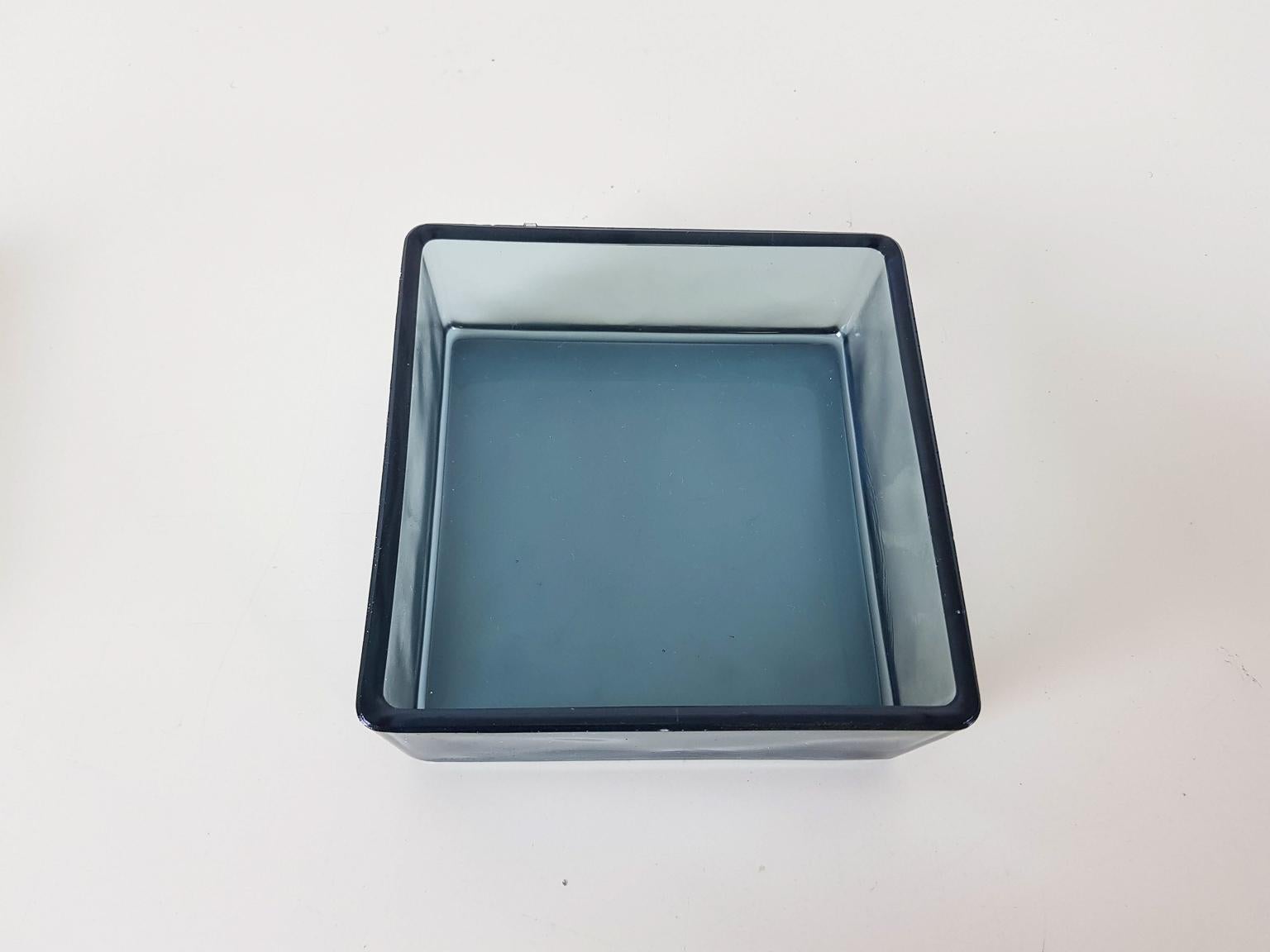 20th Century Tapio Wirkkala for Iittala Glass Decorative Box, Scandinavian Art Glass Finland
