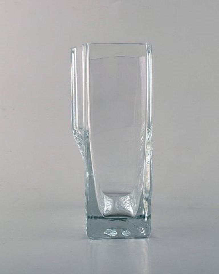 Scandinavian Modern Tapio Wirkkala for Iittala, Three Vases in Art Glass, Finnish Design 1960s For Sale