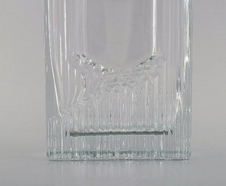 Tapio Wirkkala for Iittala, Vase in Clear Art Glass, Finnish Design, 1960s In Good Condition For Sale In Copenhagen, DK