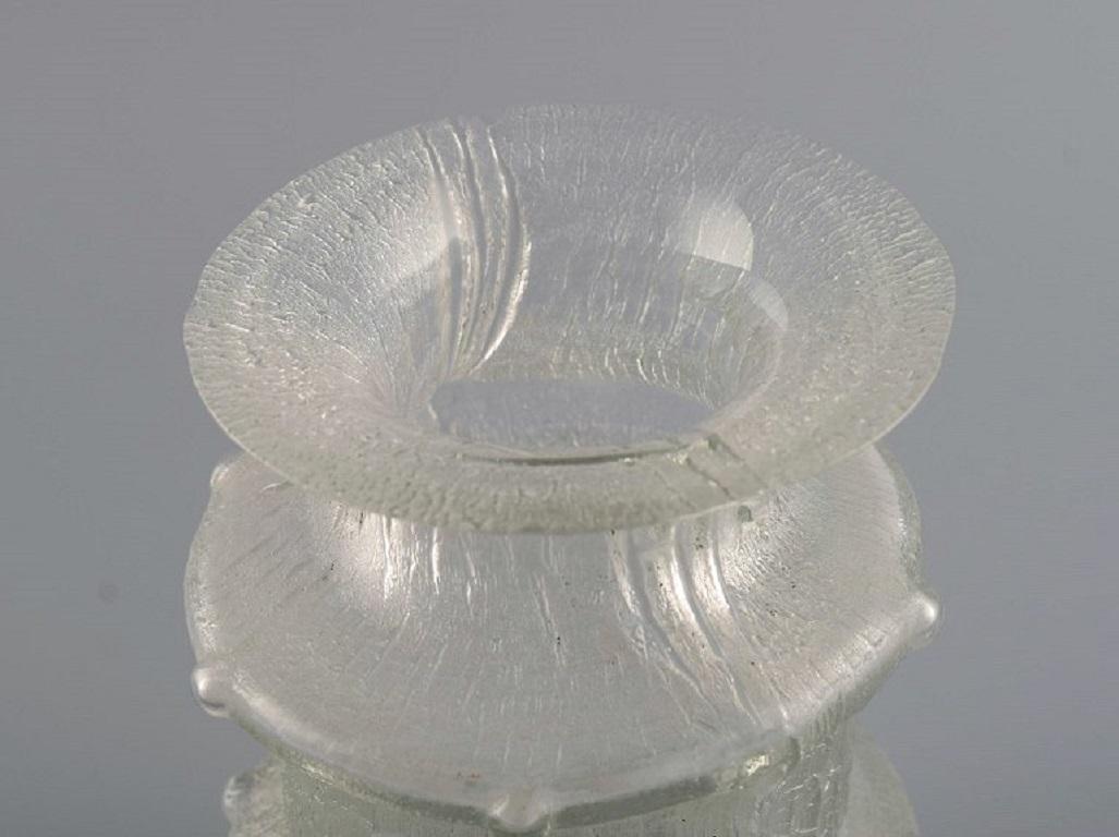 Timo Sarpaneva, Vase in Clear Mouth Blown Art Glass, 1960s In Excellent Condition In Copenhagen, DK