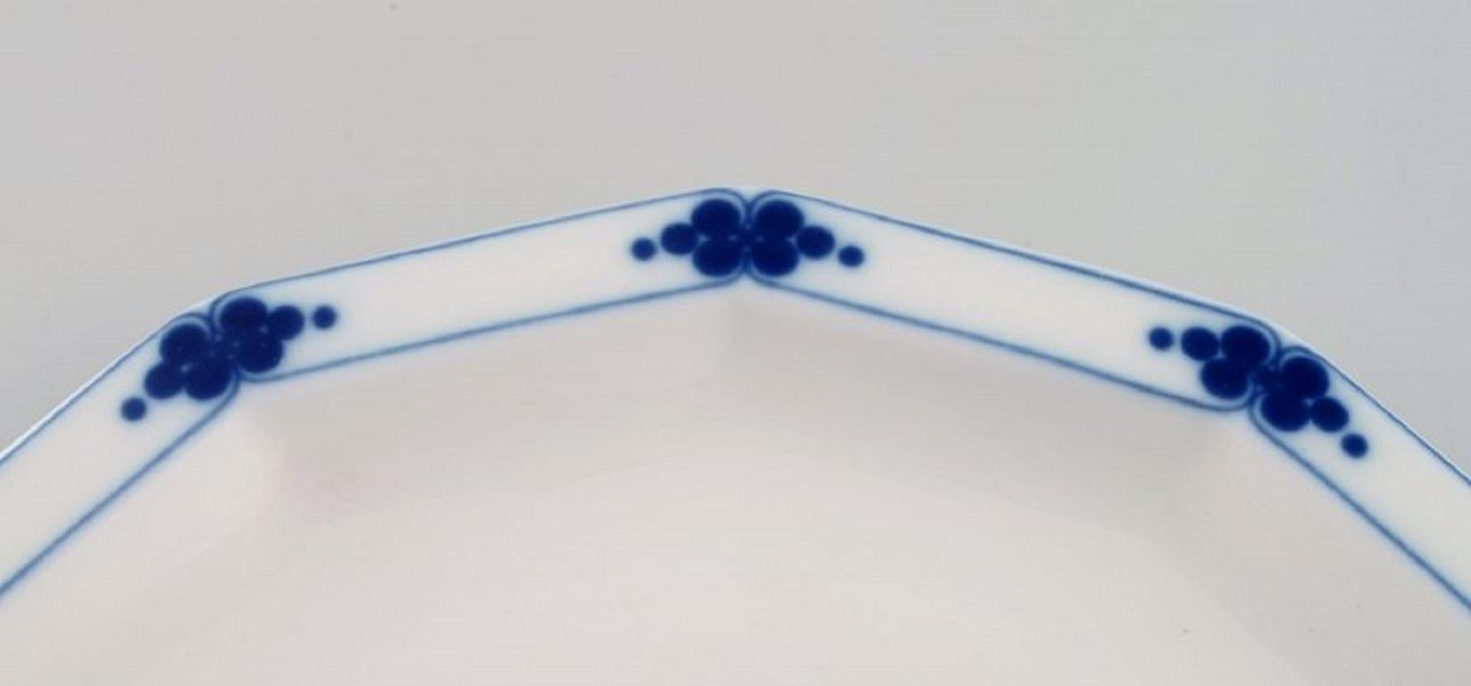 German Tapio Wirkkala for Rosenthal, 11 Corinth Plates in Blue Painted Porcelain