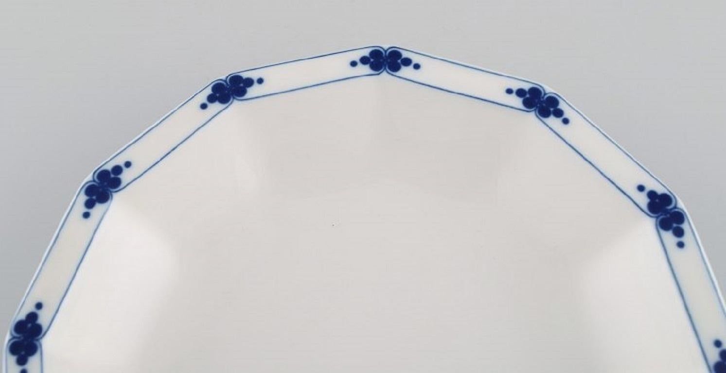 Modern Tapio Wirkkala for Rosenthal, 11 Deep Corinth Plates in Blue Painted Porcelain For Sale