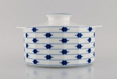 Tapio Wirkkala for Rosenthal, Corinth Lidded Tureen in Blue Painted Porcelain