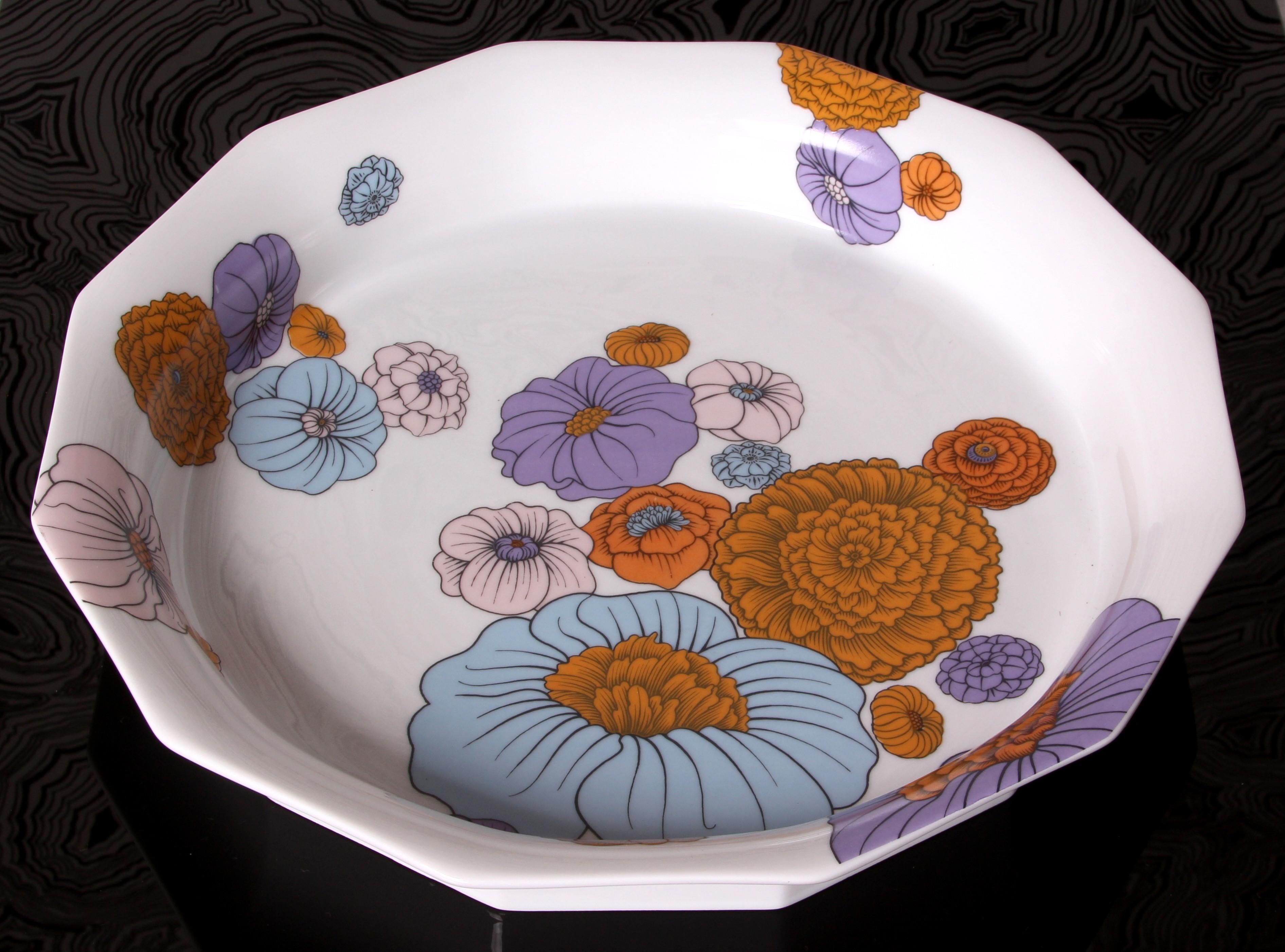 Tapio Wirkkala for ROSENTHAL POLYGON PATRAS huge bowl fruit plate Ø 29cm 1970s For Sale 5