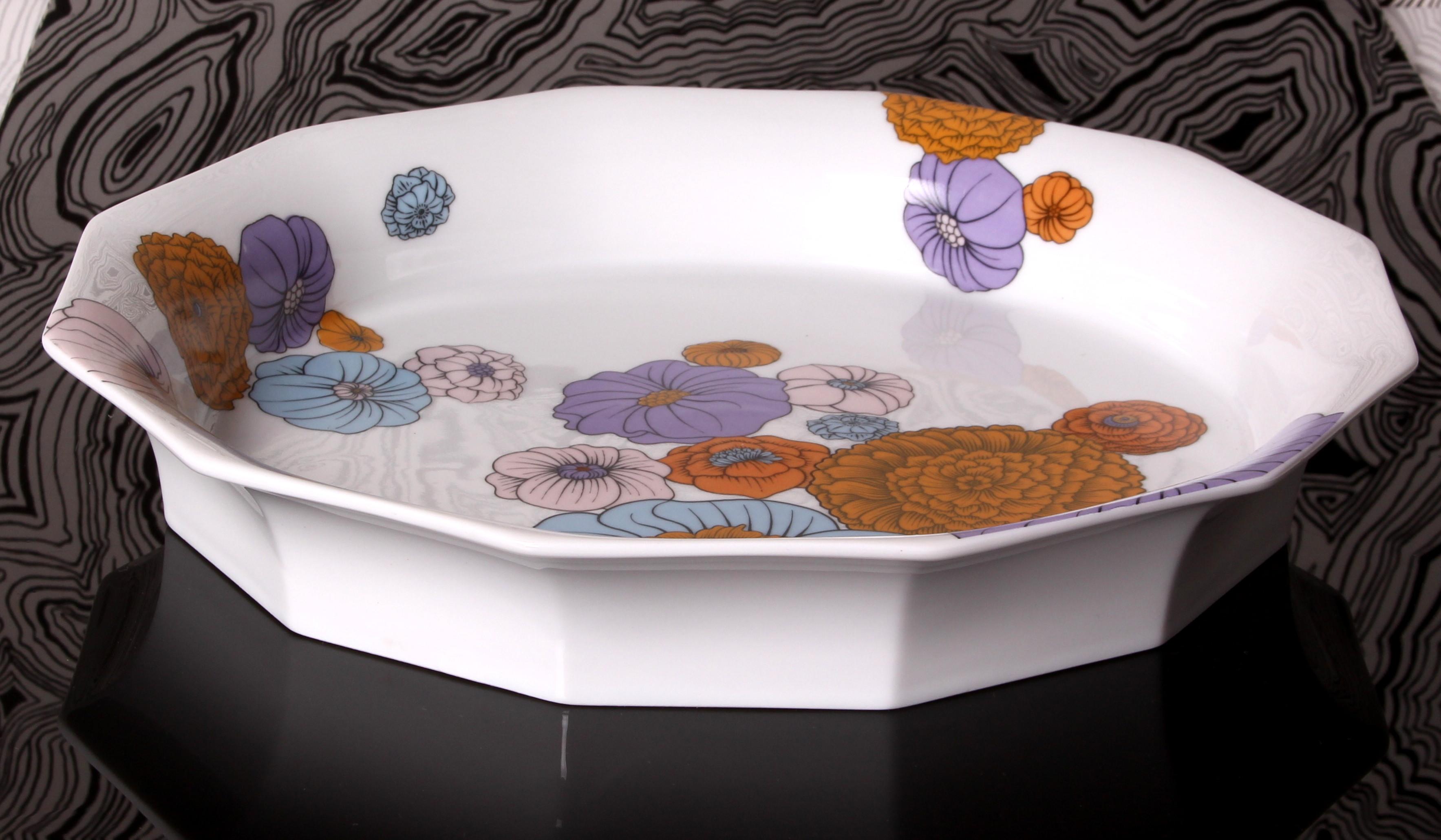 Tapio Wirkkala for ROSENTHAL POLYGON PATRAS huge bowl fruit plate Ø 29cm 1970s For Sale 6