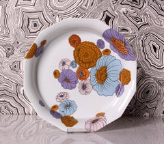 Tapio Wirkkala para ROSENTHAL POLYGON PATRAS enorme plato frutero Ø 29cm Años 70