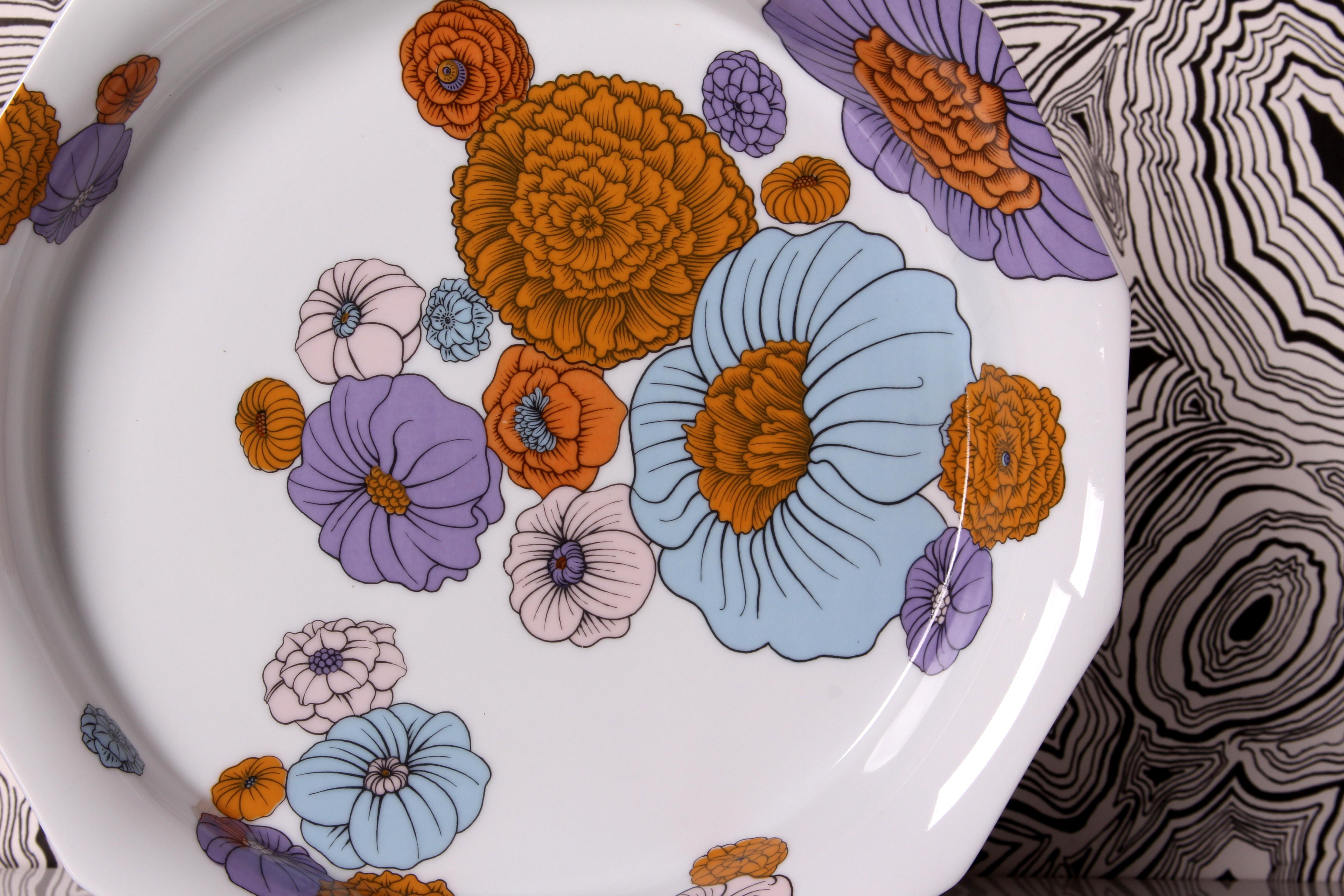 Tapio Wirkkala for ROSENTHAL POLYGON PATRAS huge bowl fruit plate Ø 29cm 1970s For Sale 1