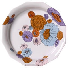 Tapio Wirkkala para ROSENTHAL POLYGON PATRAS enorme plato frutero Ø 29cm Años 70