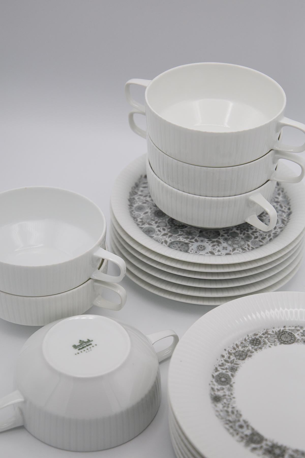 Tapio Wirkkala for Rosenthal Porcelain Tea Sets For Sale 3
