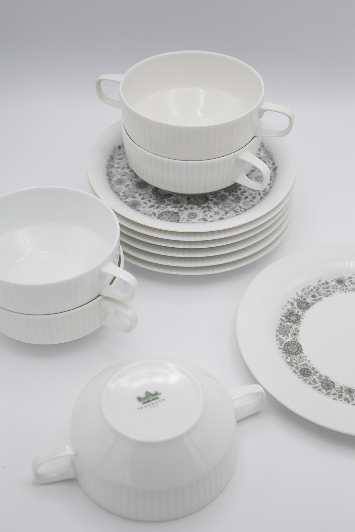 Tapio Wirkkala for Rosenthal Porcelain Tea Sets For Sale 4