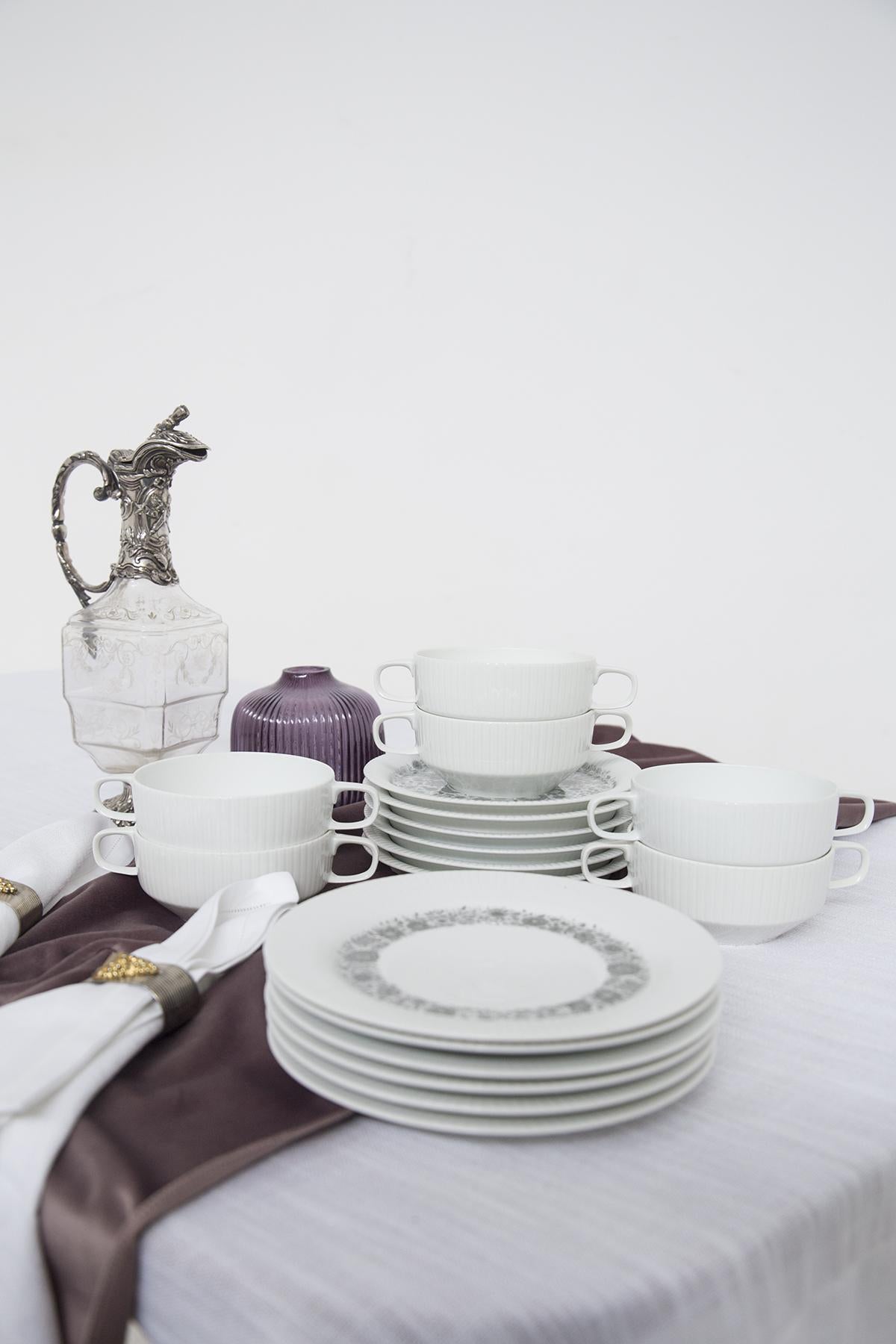 Tapio Wirkkala for Rosenthal Porcelain Tea Sets For Sale 4