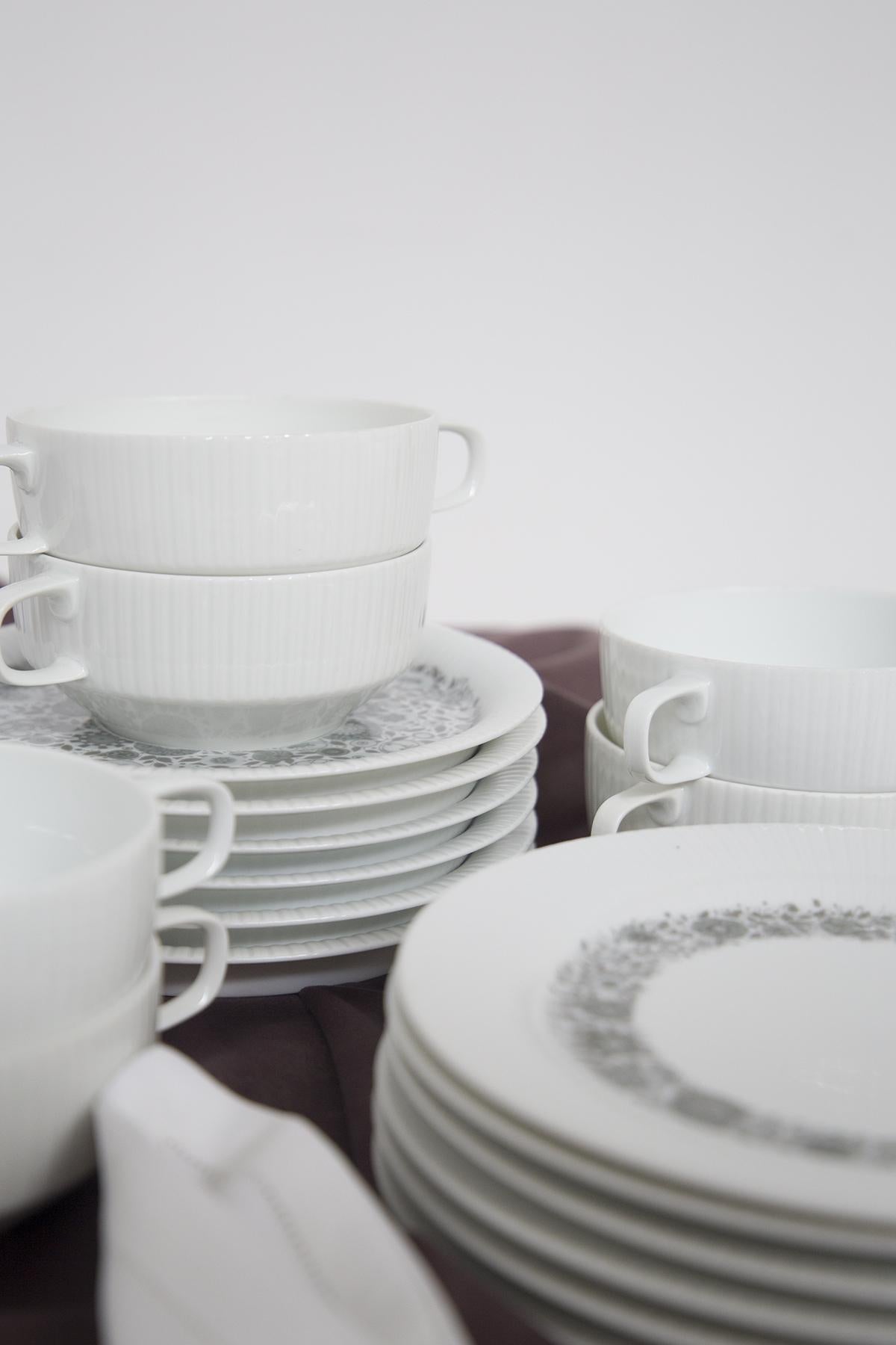 Tapio Wirkkala for Rosenthal Porcelain Tea Sets For Sale 8