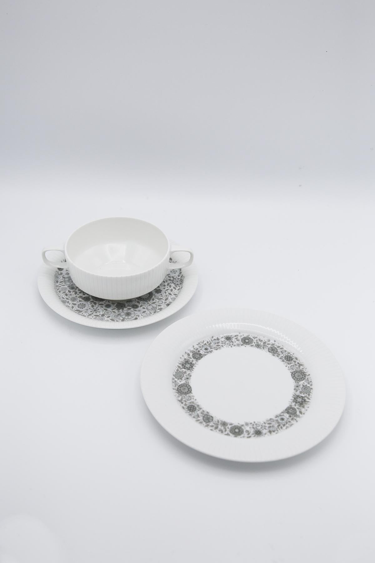 Mid-Century Modern Tapio Wirkkala for Rosenthal Porcelain Tea Sets For Sale