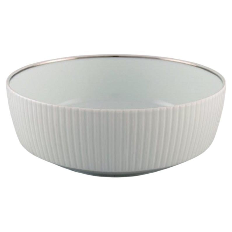Tapio Wirkkala for Rosenthal, Rare Modulation Bowl in Fluted Porcelain For Sale