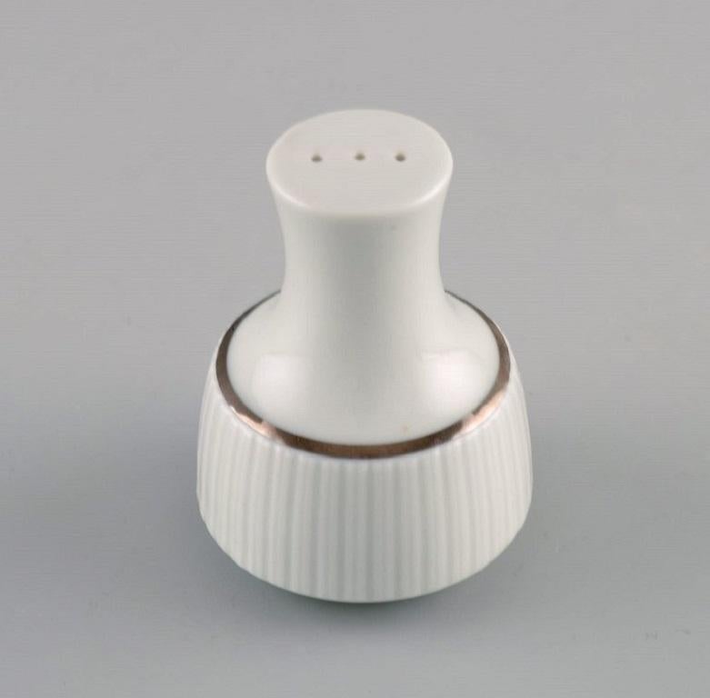 Mid-20th Century Tapio Wirkkala for Rosenthal, Rare Modulation Salt Shaker and Dish in Porcelain For Sale