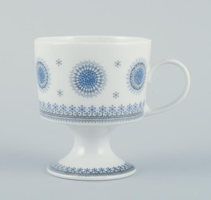 Hand-Painted Tapio Wirkkala for Rosenthal Studio-line. Set of five demitasse cups and saucers For Sale