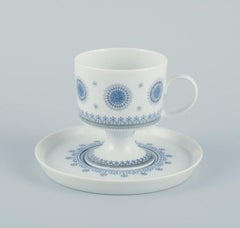 Tapio Wirkkala for Rosenthal Studio-line. Set of six demitasse cups with saucers