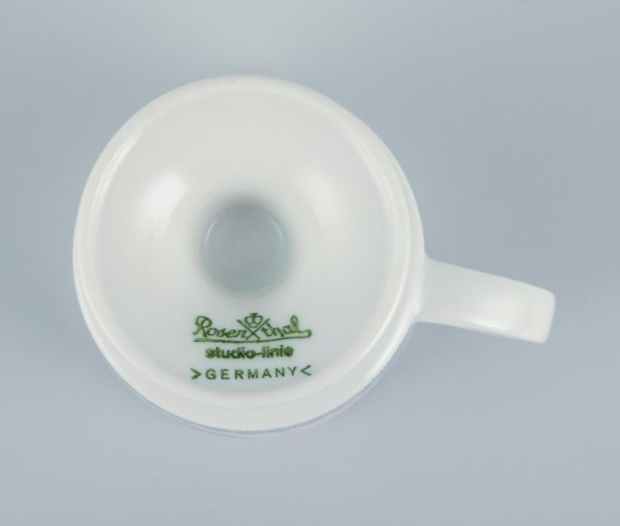 Porcelain Tapio Wirkkala for Rosenthal Studio-line. SIx demitasse cups with saucers For Sale