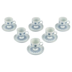 Tapio Wirkkala per Rosenthal Studio-line. SEI tazze demitasse con piattino