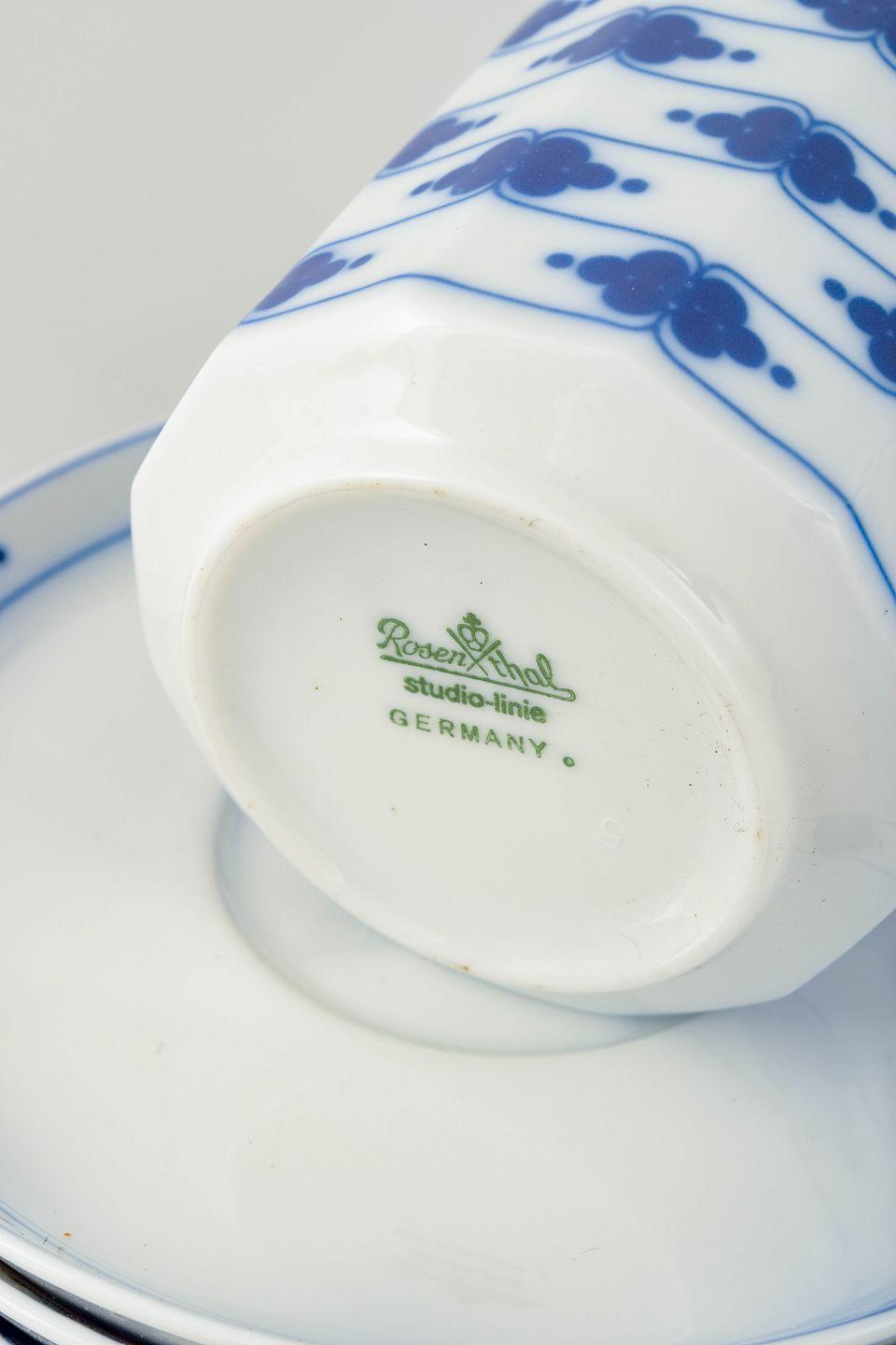 Vernissé Tapio Wirkkala pour Rosenthal Studio-linie. Six paires de tasses à café avec soucoupes en vente