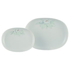 Tapio Wirkkala pour Rosenthal Studio-linie. Deux plats ovales à motifs floraux