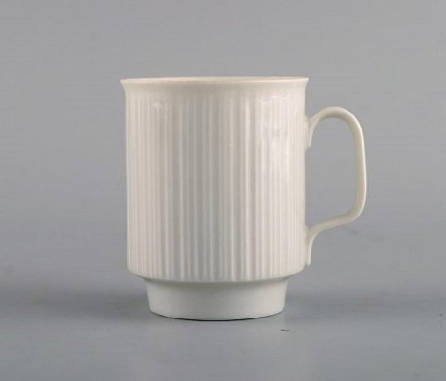 Modern Tapio Wirkkala for Rosenthal, Three Porcelain Noire Mocha Cups with Saucers For Sale