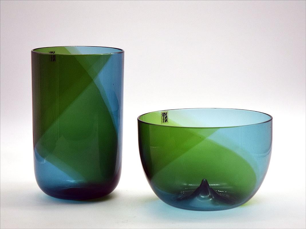 Vetro di Murano Vasi 'Coreani' di Tapio Wirkkala per Venini, anni '70 in vendita