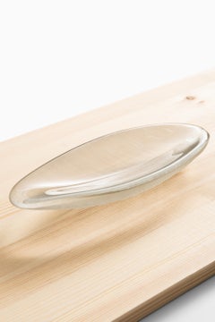 Tapio Wirkkala Glass Tray Model 3369-3869 by Iittala in Finland