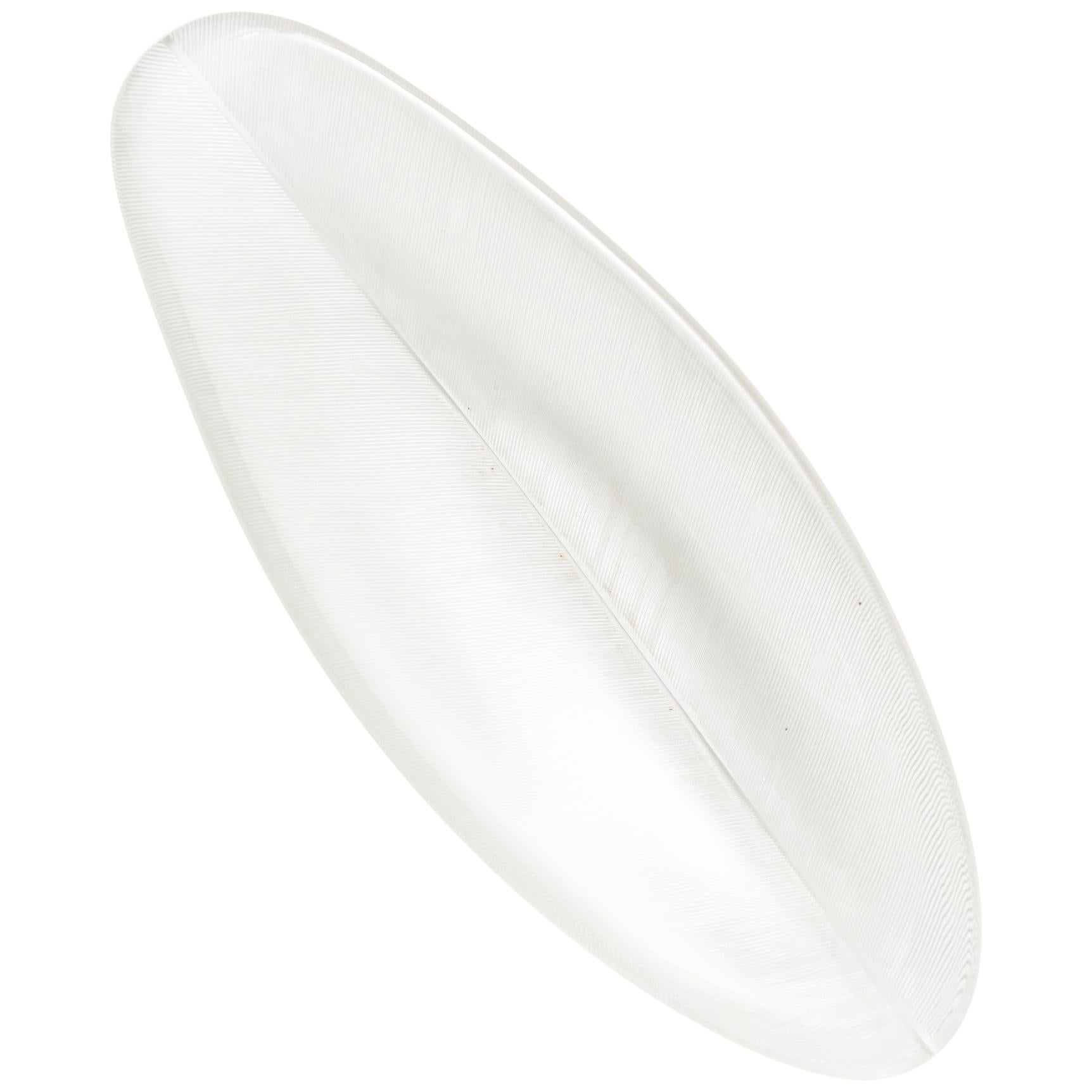 Tapio Wirkkala Glass Tray Model 3369-3869 by Iittala in Finland