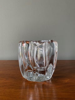 Tapio Wirkkala Glass " Tree Stump " Vase 1980's