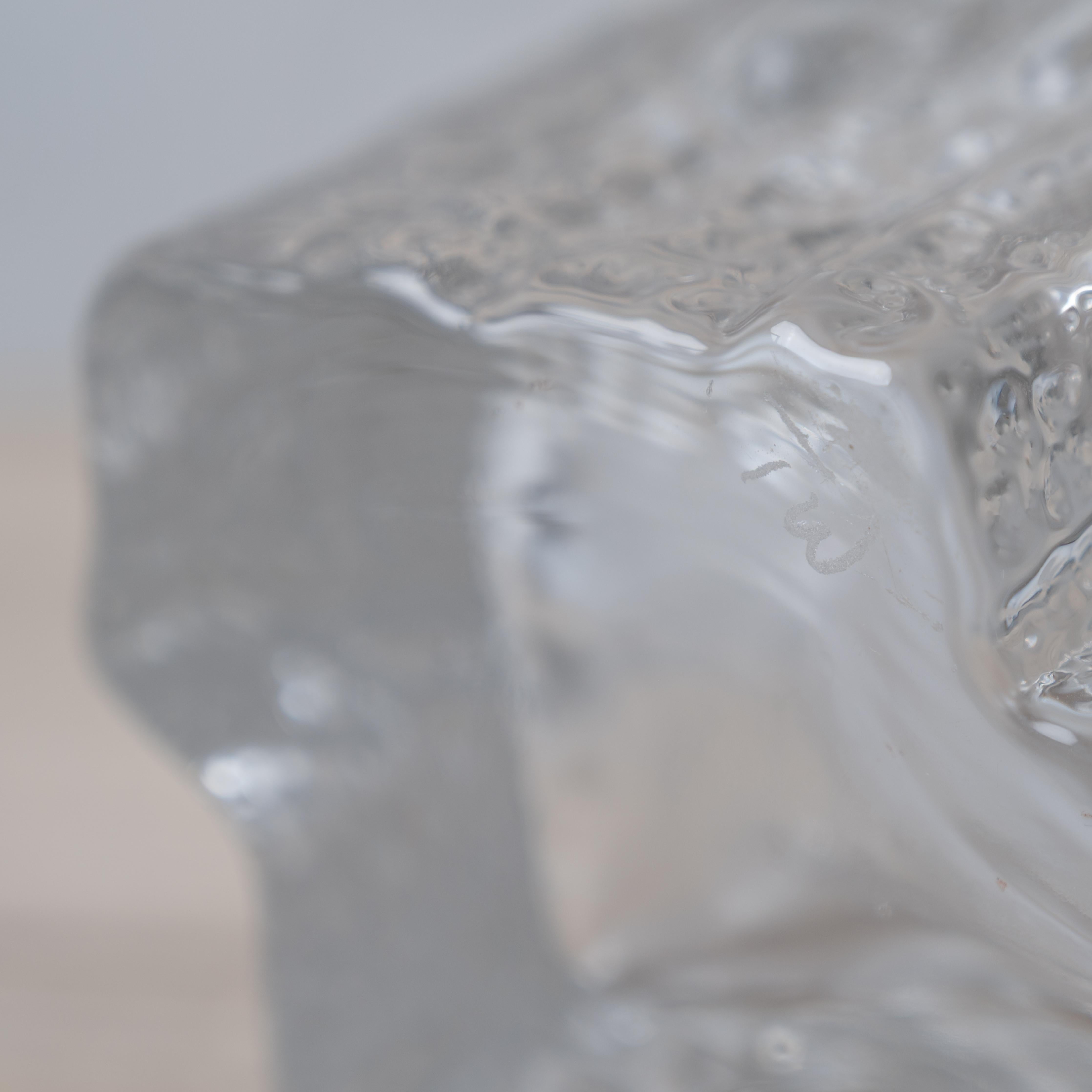 Tapio Wirkkala Glass Vase, Finland, 1970s For Sale 4