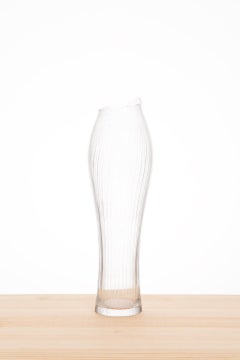 Tapio Wirkkala Glass Vase Produced by Iittala in Finland