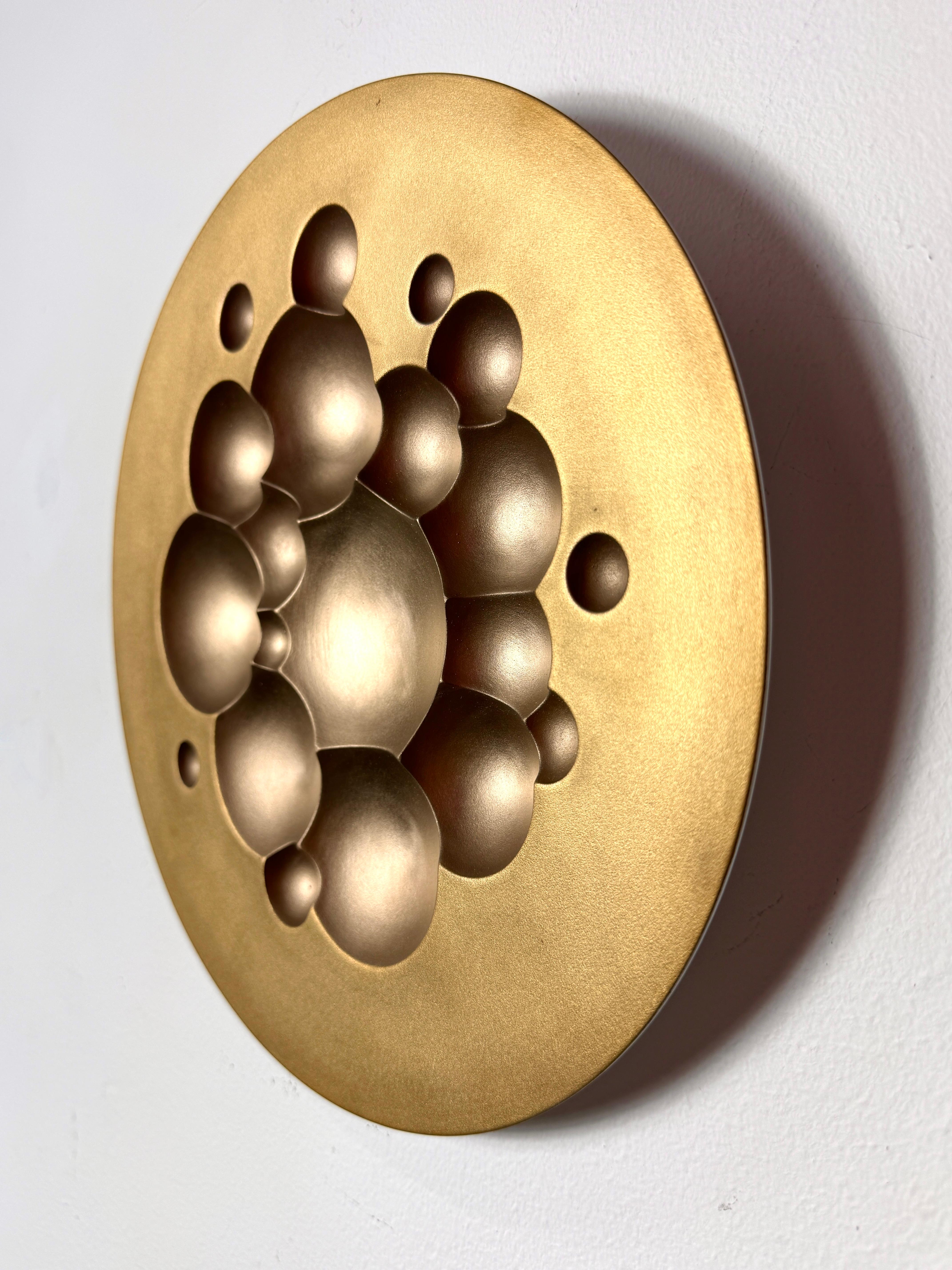 Tapio Wirkkala Gold Porcelain Wall Hanging Plate Sculpture for Rosenthal 1971 2