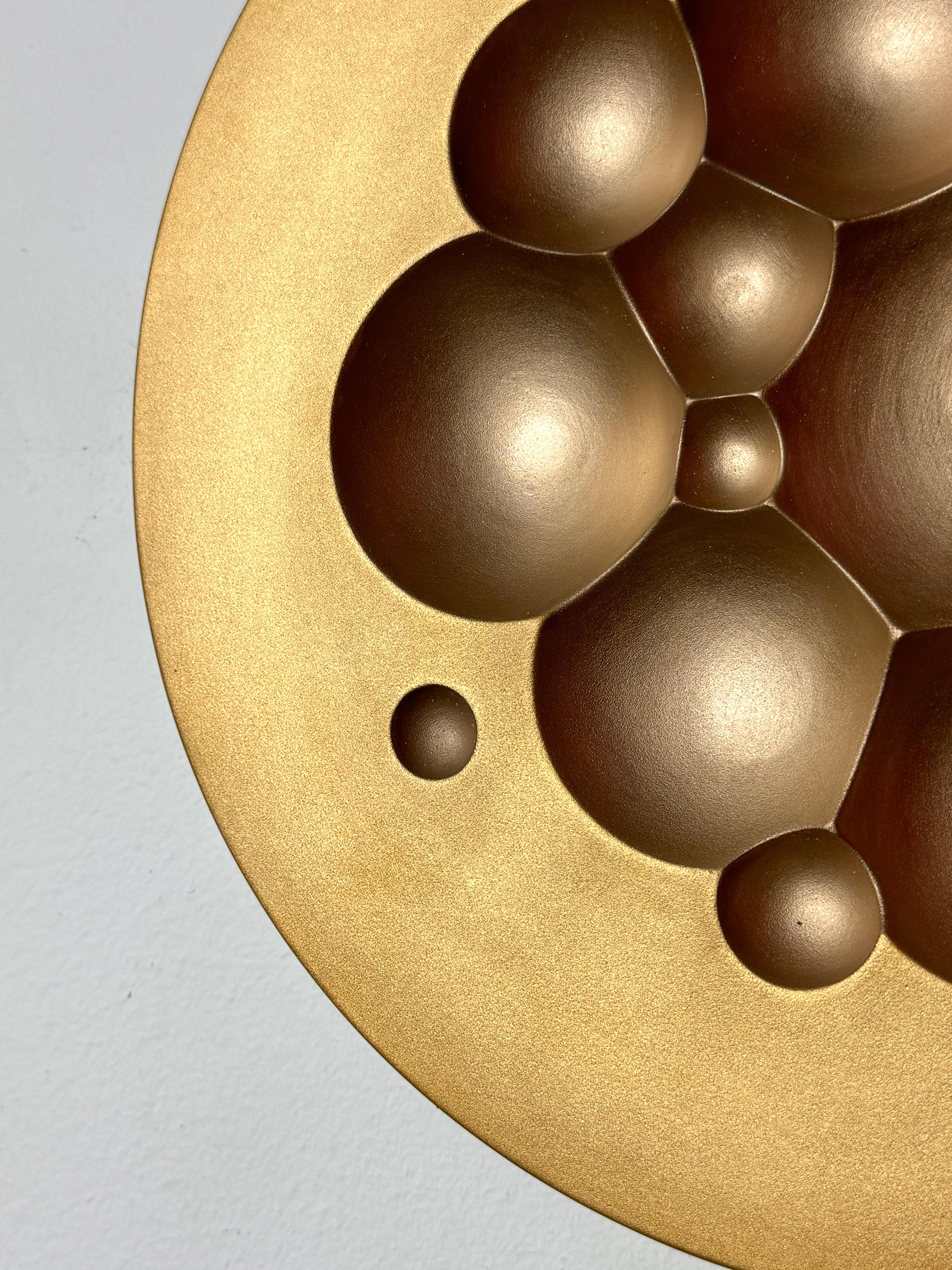 Tapio Wirkkala Gold Porcelain Wall Hanging Plate Sculpture for Rosenthal 1971 3