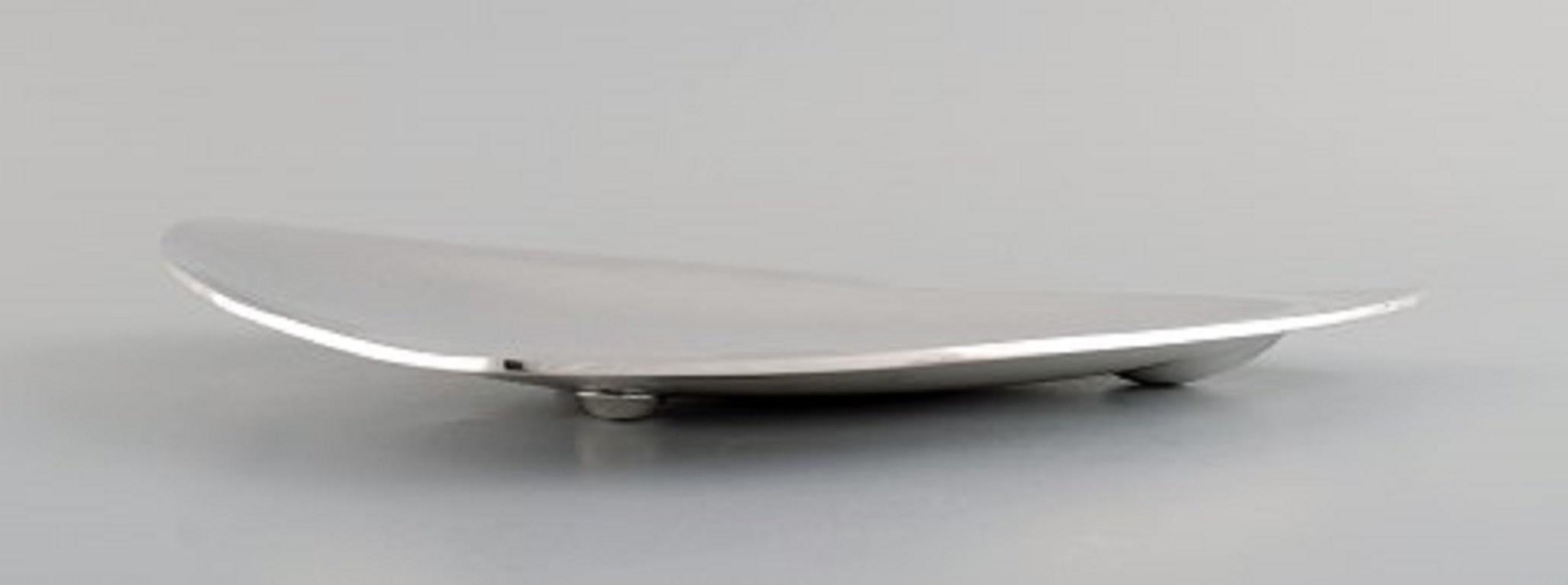 Tapio Wirkkala, Hopeakeskus, Tavastehus, Finlandia, Cuenco modernista de plata en Excelente estado para la venta en Copenhagen, DK