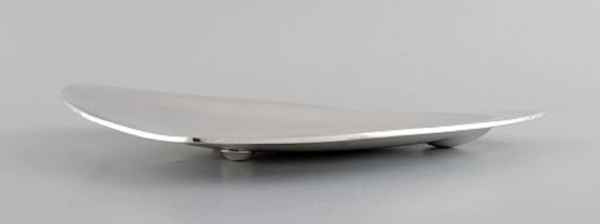 Tapio Wirkkala, Hopeakeskus, Tavastehus, Finland, Modernist Bowl in Silver In Excellent Condition For Sale In Copenhagen, DK