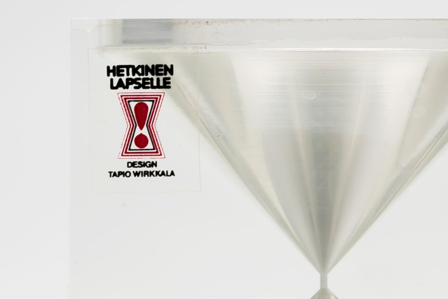 Tapio Wirkkala / HOURGLASS L / Vakumotuote Oy in vendita 3
