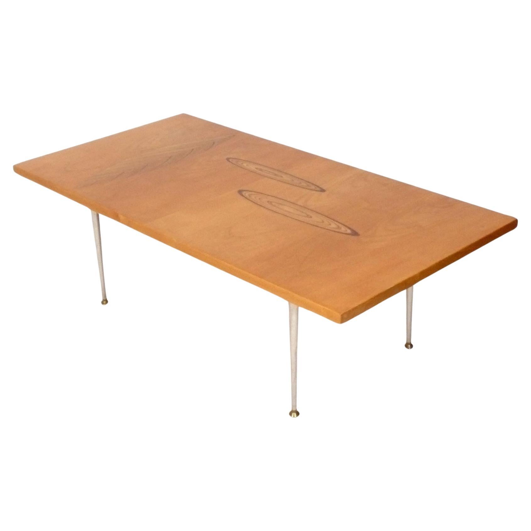 Tavolino intarsiato Tapio Wirkkala per Asko Danish Modern