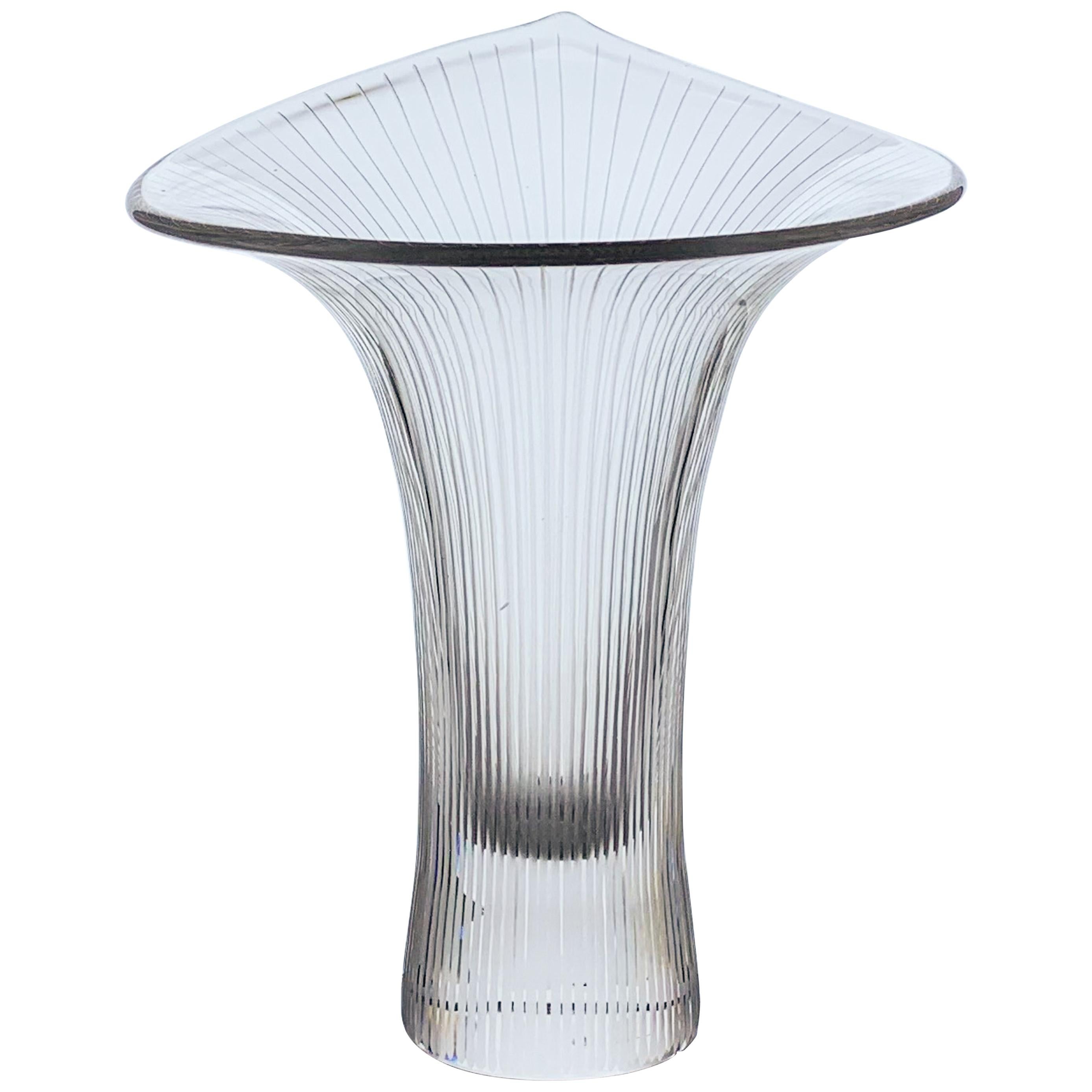 Tapio Wirkkala, Large Crystal Art-Object "Kantarelli", Model 3280, Iittala, 1956