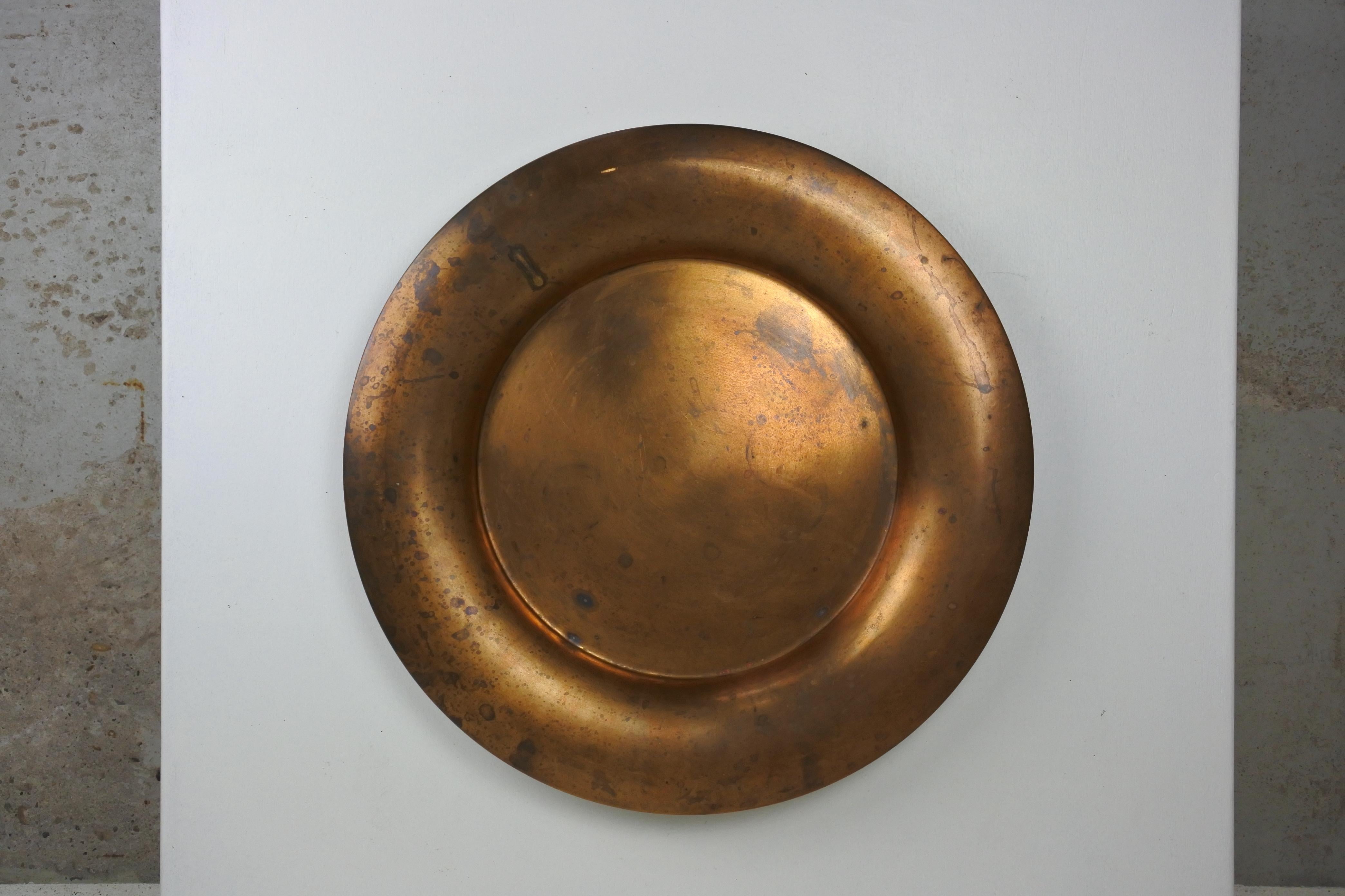 Tapio Wirkkala Large Patinated Bronze Dish Model TW 479, Finland, 1970s For Sale 1