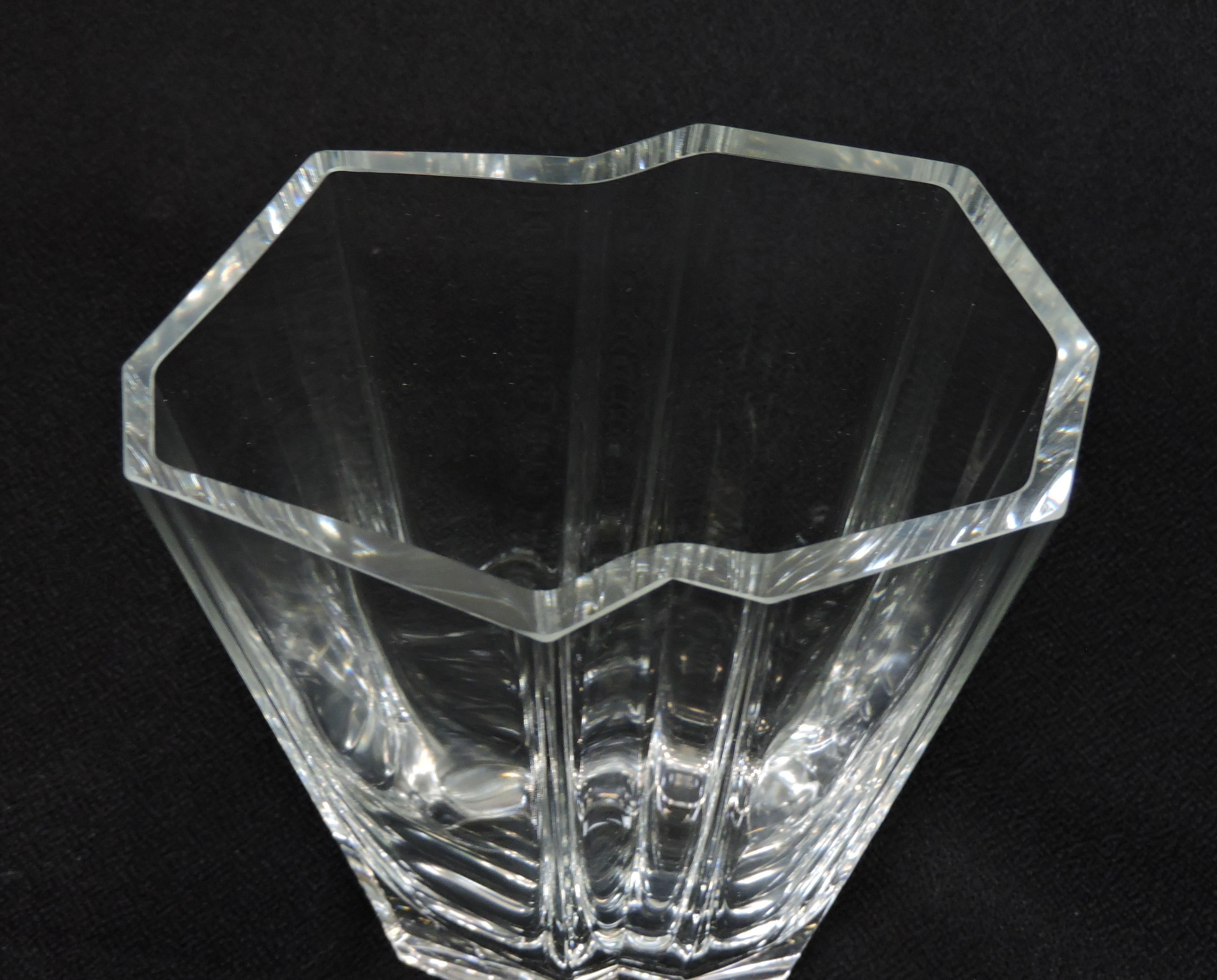 Grand vase en cristal Pinja de Tapio Wirkkala pour Iitala Finlande, Scandinavian Modern Bon état - En vente à Chesterfield, NJ