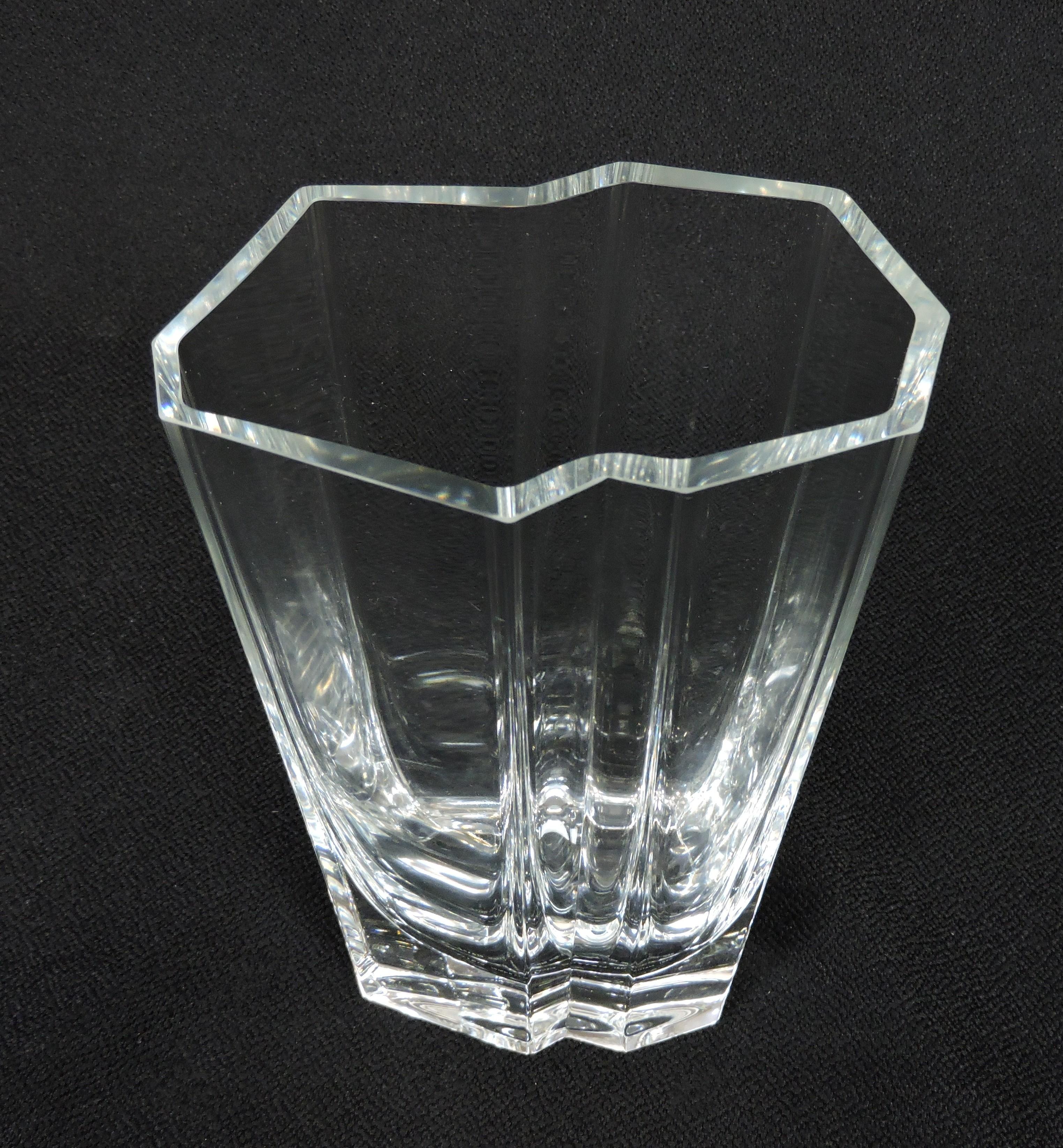 Grand vase en cristal Pinja de Tapio Wirkkala pour Iitala Finlande, Scandinavian Modern en vente 2