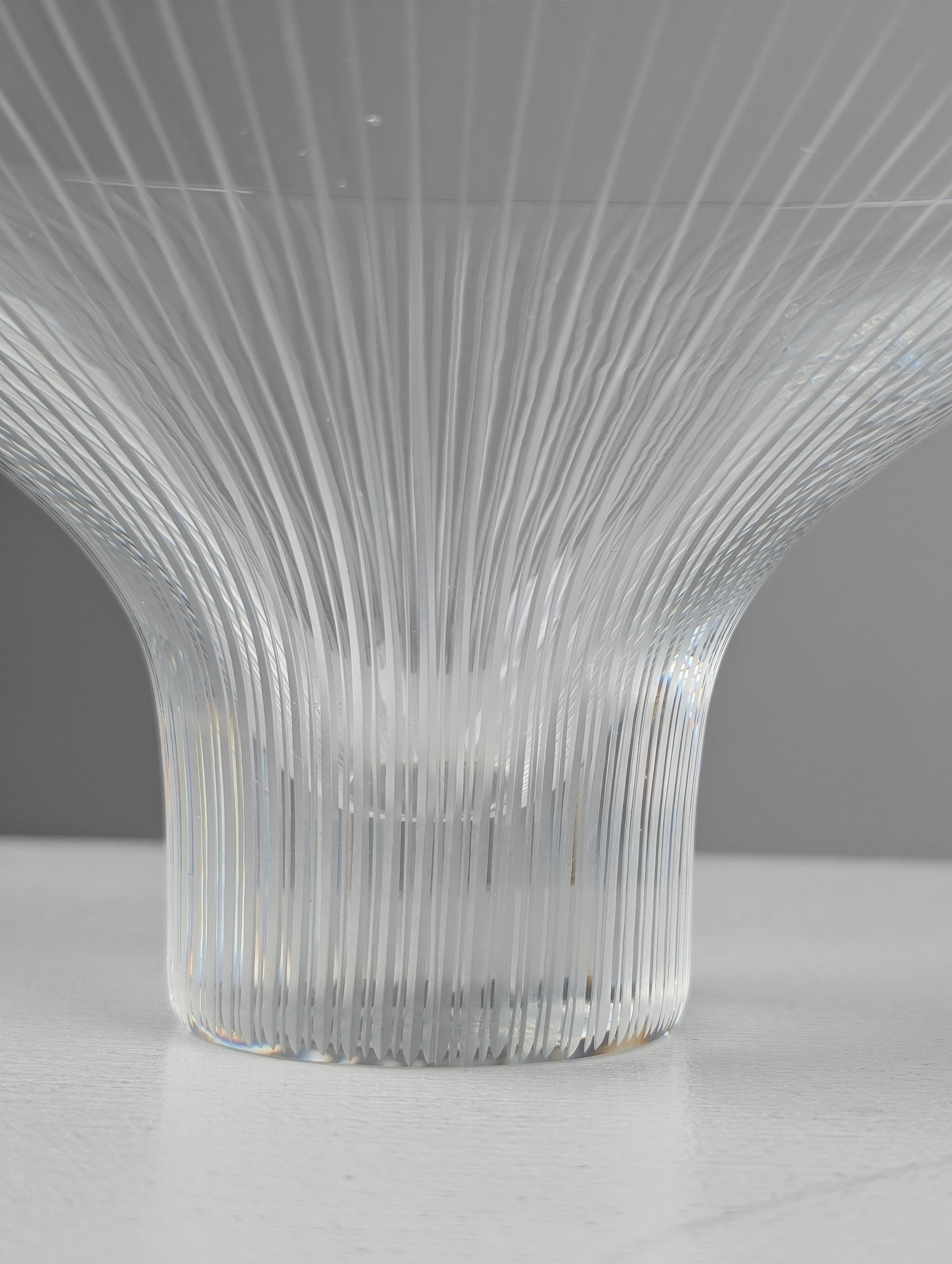 Tapio Wirkkala Line-engraved Vase / Art Object Model 3138, Iittala 1950s Finland For Sale 4