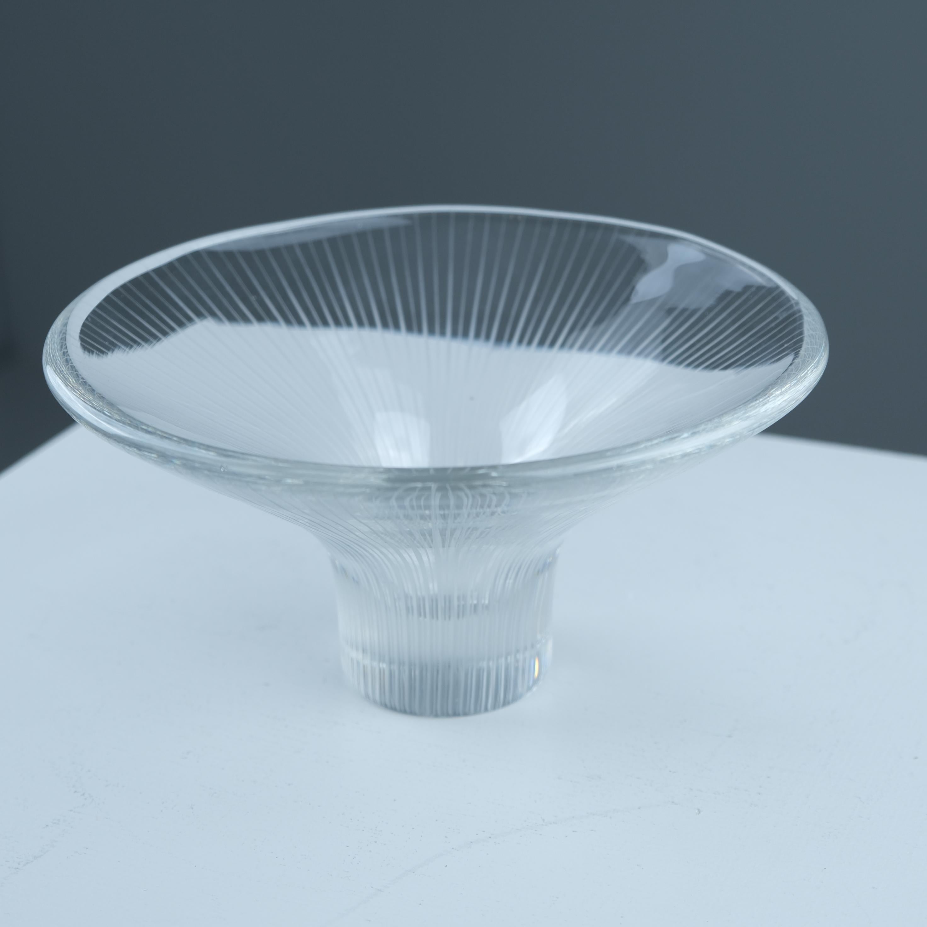 Mid-Century Modern Tapio Wirkkala Line-engraved Vase / Art Object Model 3138, Iittala 1950s Finland For Sale