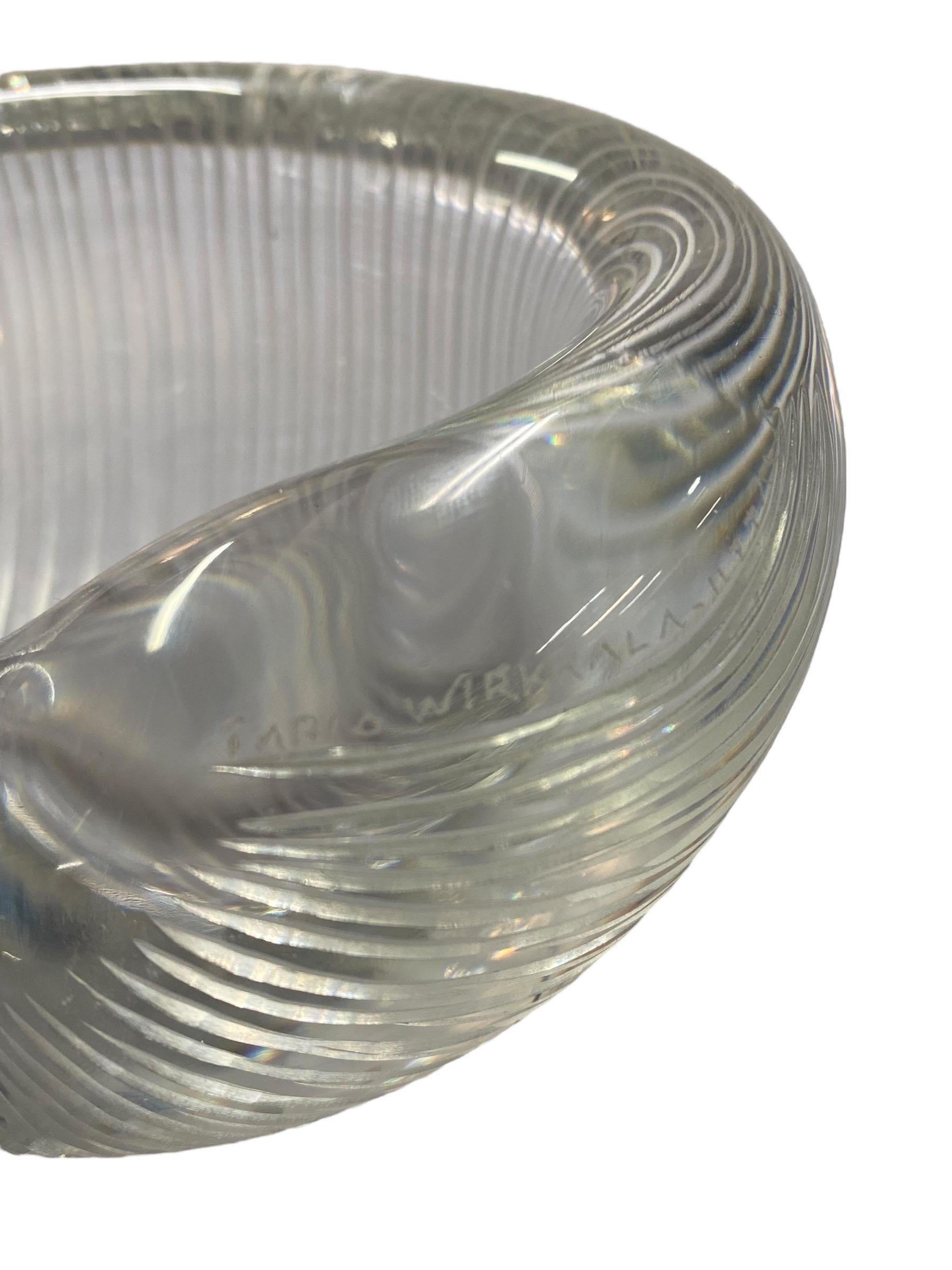 Tapio Wirkkala Vase mit Liniengravur Modell 3327, Iittala 1950er Jahre Finnland im Angebot 3